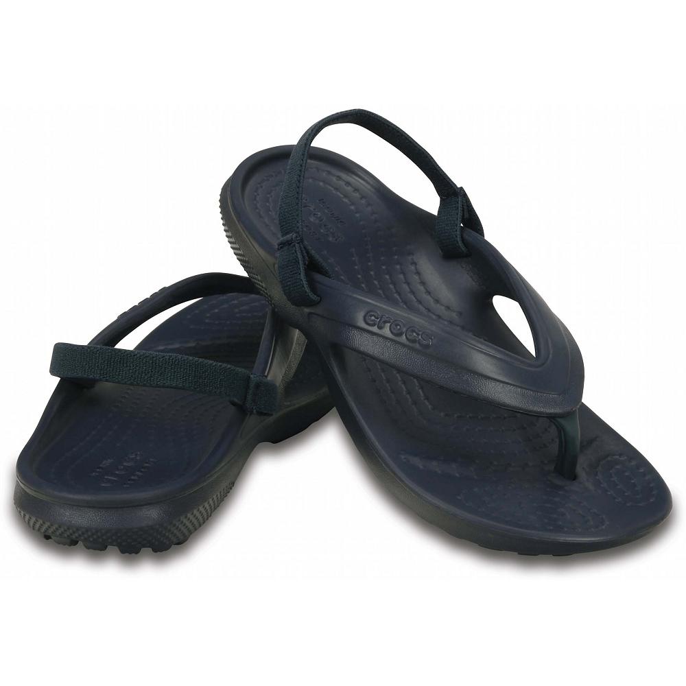 Black Girls' Crocs Classic Flip Sandals | NZ 1610BEXC